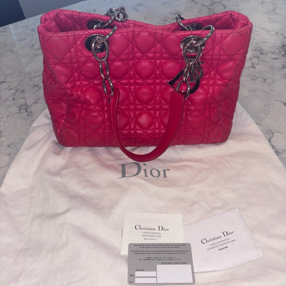 Authentic Christian Dior leather bag